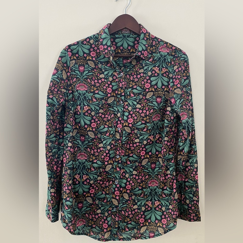 Floral button down in the softest cotton